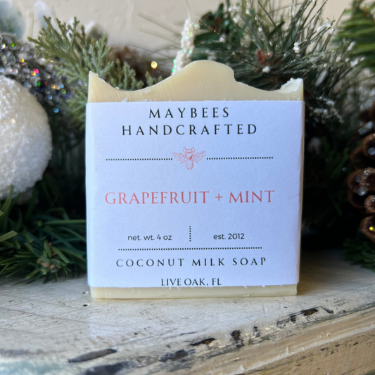 Grapefruit + Mint Coconut Milk Soap