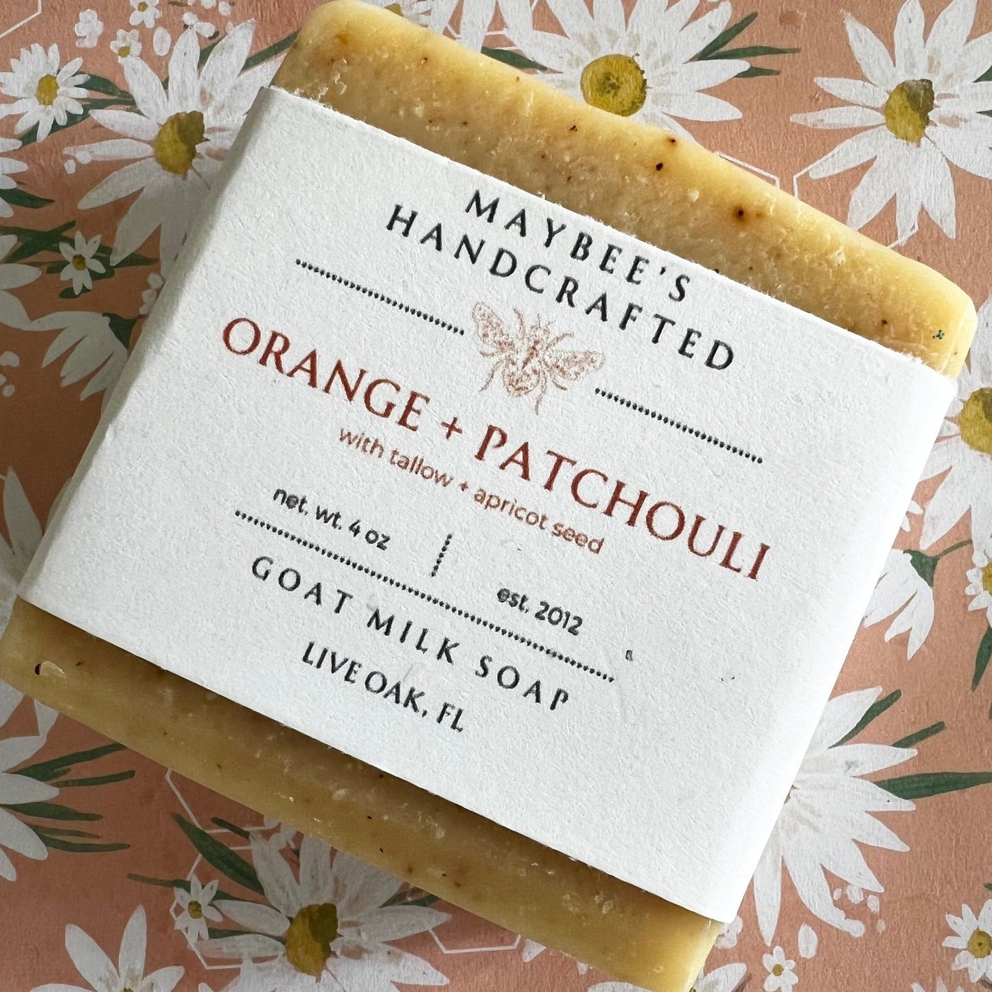 Orange + Patchouli Goat Milk Soap with Tallow