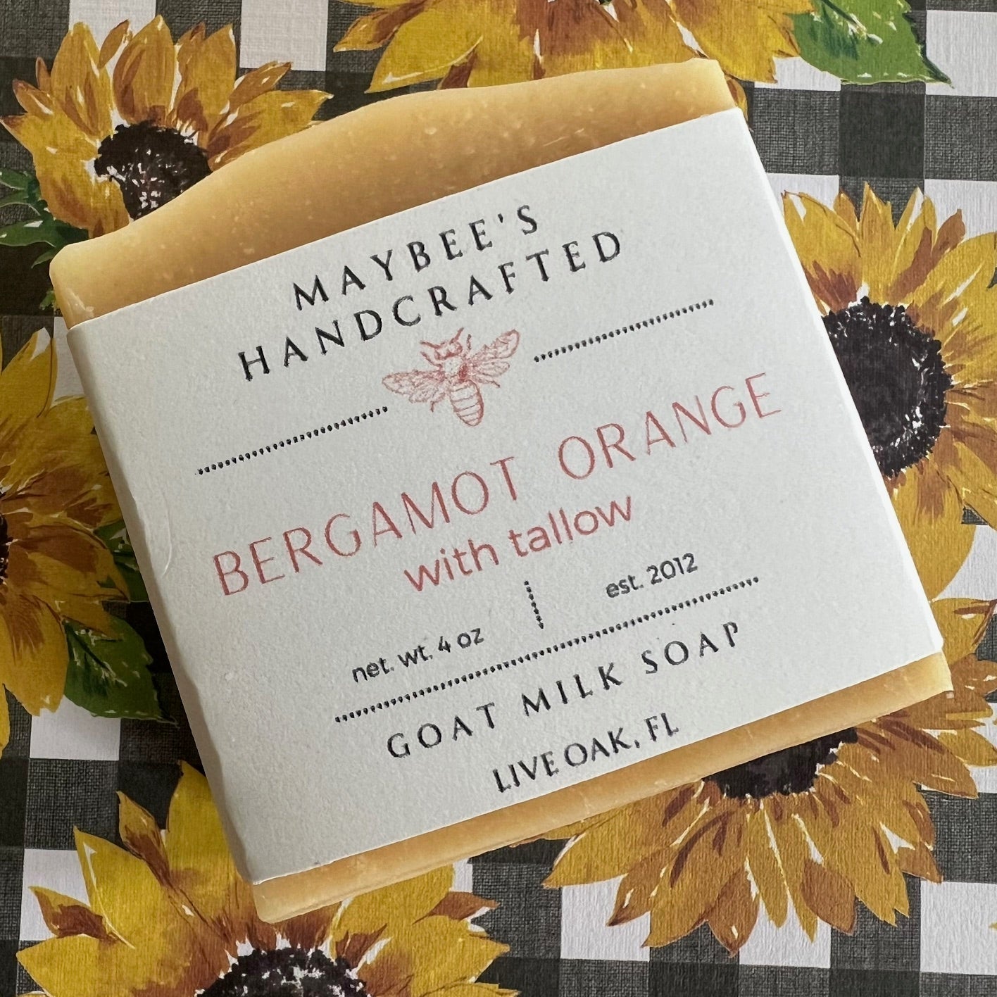 Bergamot + Orange Goat Milk Soap with Tallow