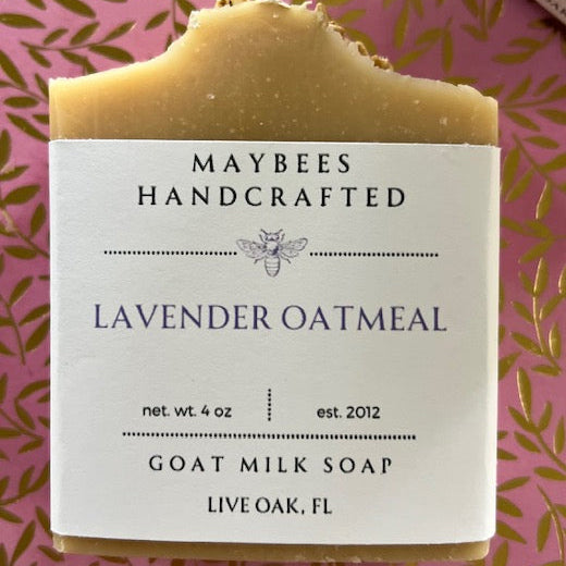 Lavender Oatmeal Goat Milk Soap + Tallow