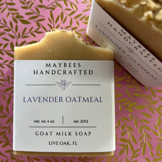 Lavender Oatmeal Goat Milk Soap + Tallow