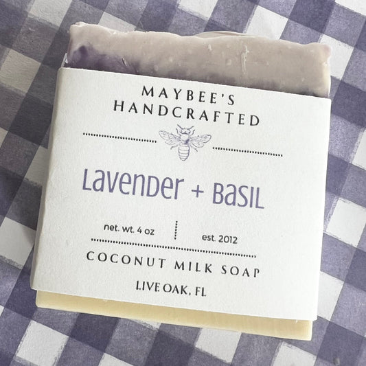 Lavender + Basil Coconut Milk Soap