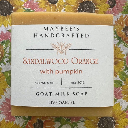 Sandalwood Orange Goat Milk Soap