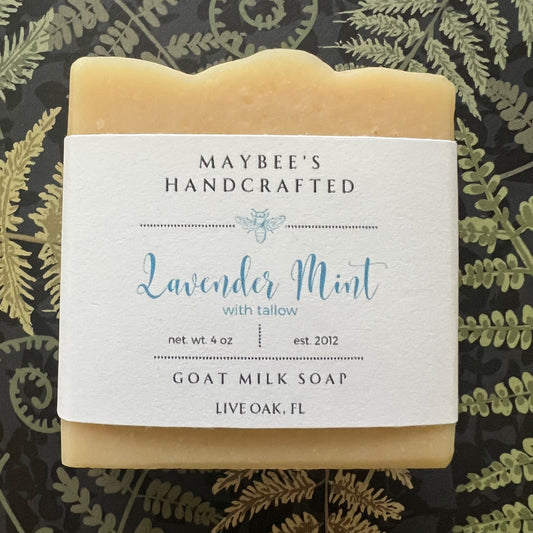 Lavender Mint Goat Milk Soap with Tallow