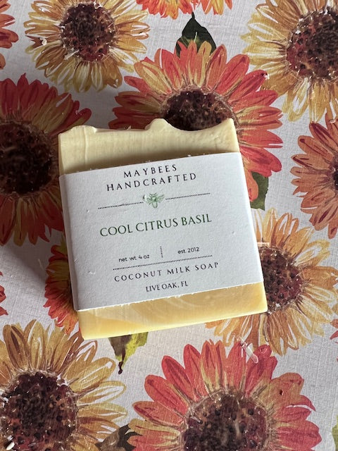 Cool Citrus Basil Coconut Milk Soap