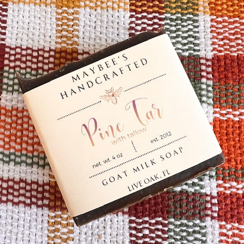 Pine Tar + Tallow Goat Milk Soap