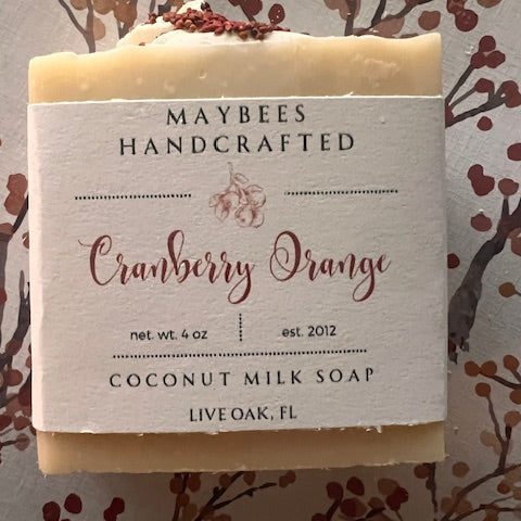 Orange Cranberry Coconut Milk Soap