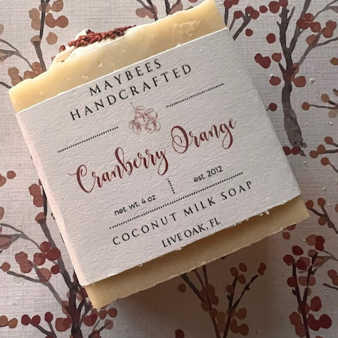 Orange Cranberry Coconut Milk Soap